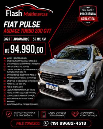 FIAT PULSE 1.0 TURBO 200 FLEX AUDACE CVT FIAT PULSE 1.0 TURBO 200 FLEX AUDACE CVT